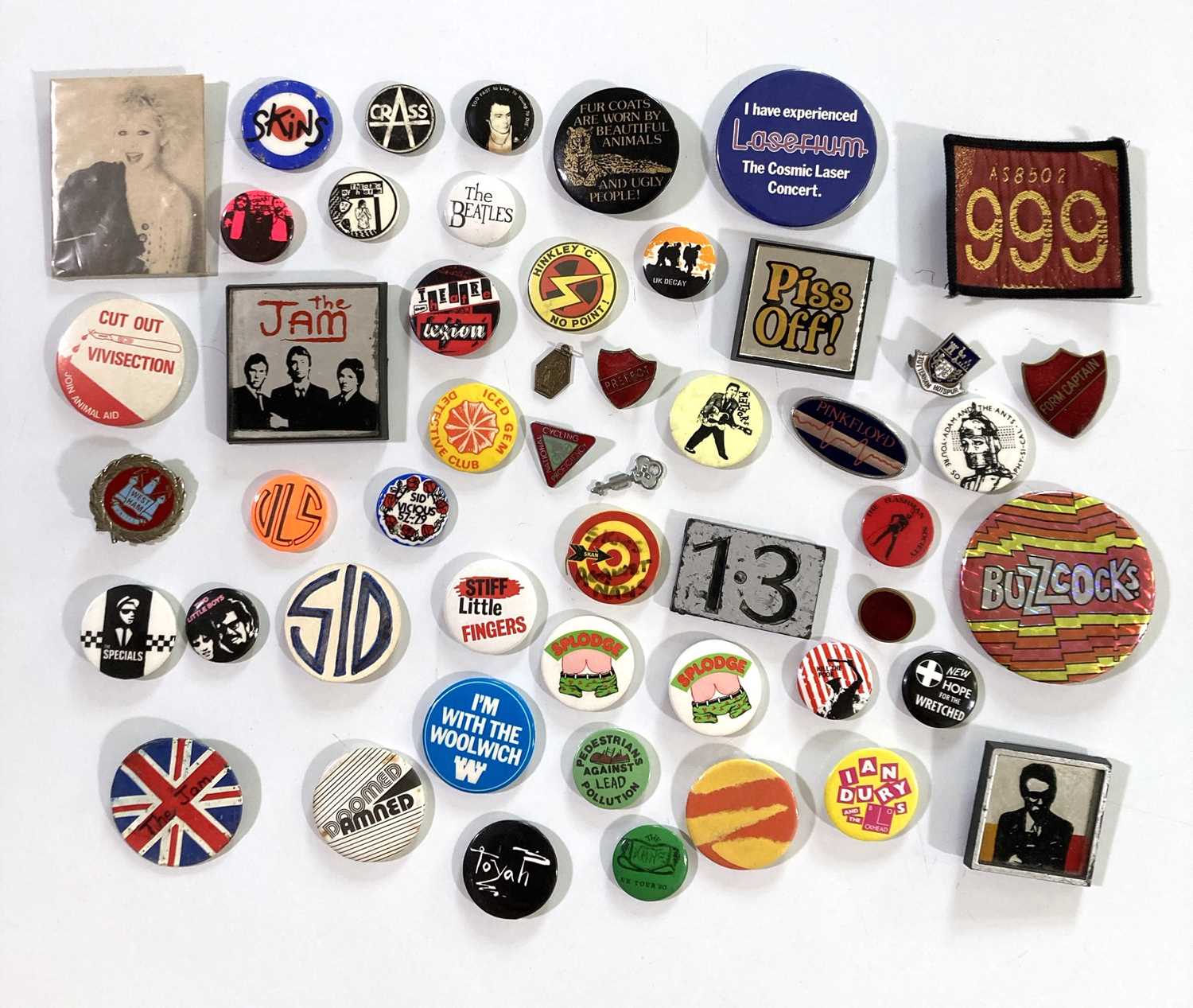 Lot 431 - PUNK BADGE COLLECTION.