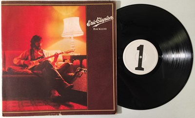 Lot 151 - ERIC CLAPTON - BACKLESS LP (ORIGINAL UK WHITE LABEL TEST PRESSING - RSO RECORDS RSD 5001)