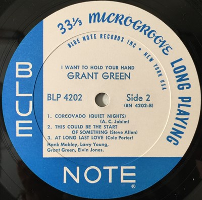 Lot 156 - GRANT GREEN - I WANT TO HOLD YOUR HAND LP (ORIGINAL US BLUE NOTE MONO COPY - BLP 4202)