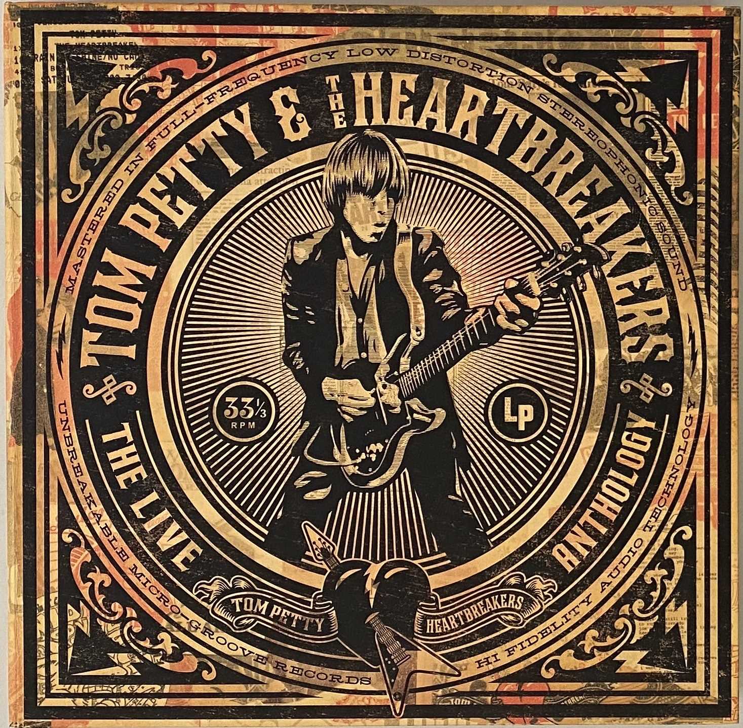 Lot 164 - TOM PETTY & THE HEARTBREAKERS - THE LIVE ANTHOLOGY (2009 LP/CD/DVD BOX SET - REPRISE 517462-2)