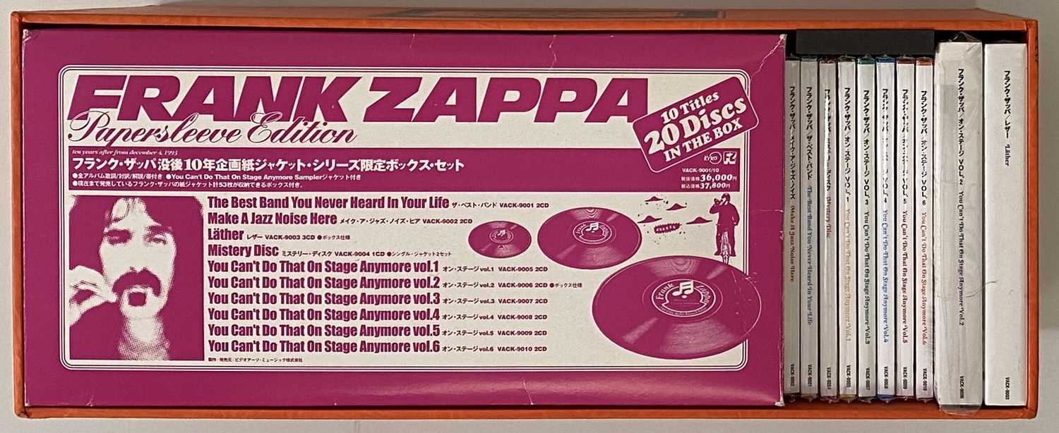 Lot 194 - FRANK ZAPPA - ZAPPA IN THE BOX - LIMITED EDITION 2004 JAPANESE CD BOX SET (VACK 9001/10)
