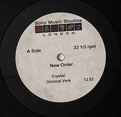 Lot 32 - NEW ORDER - CRYSTAL - 12" ACETATE