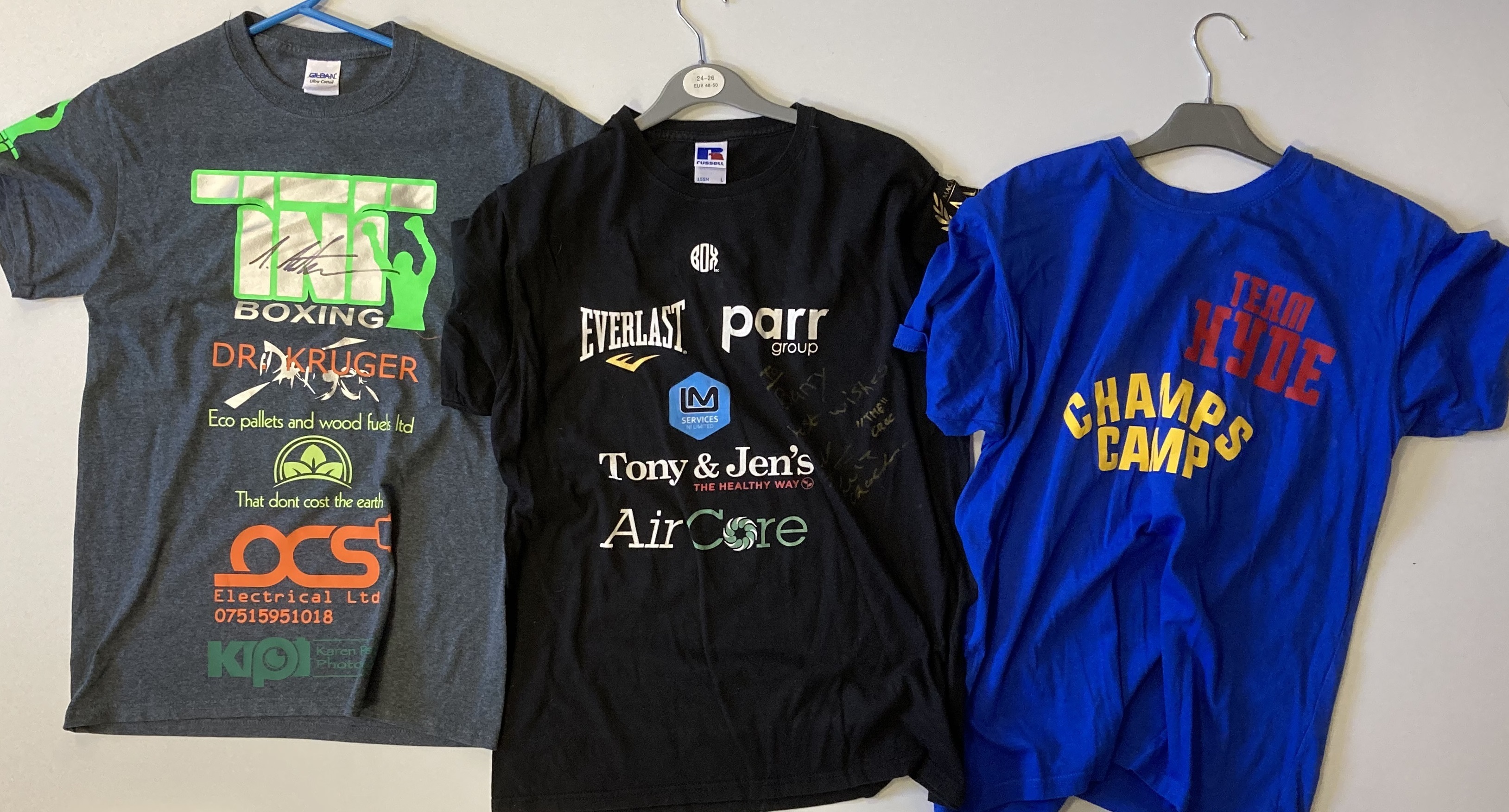 Lot 181 - SIGNED SPORTING T-SHIRTS