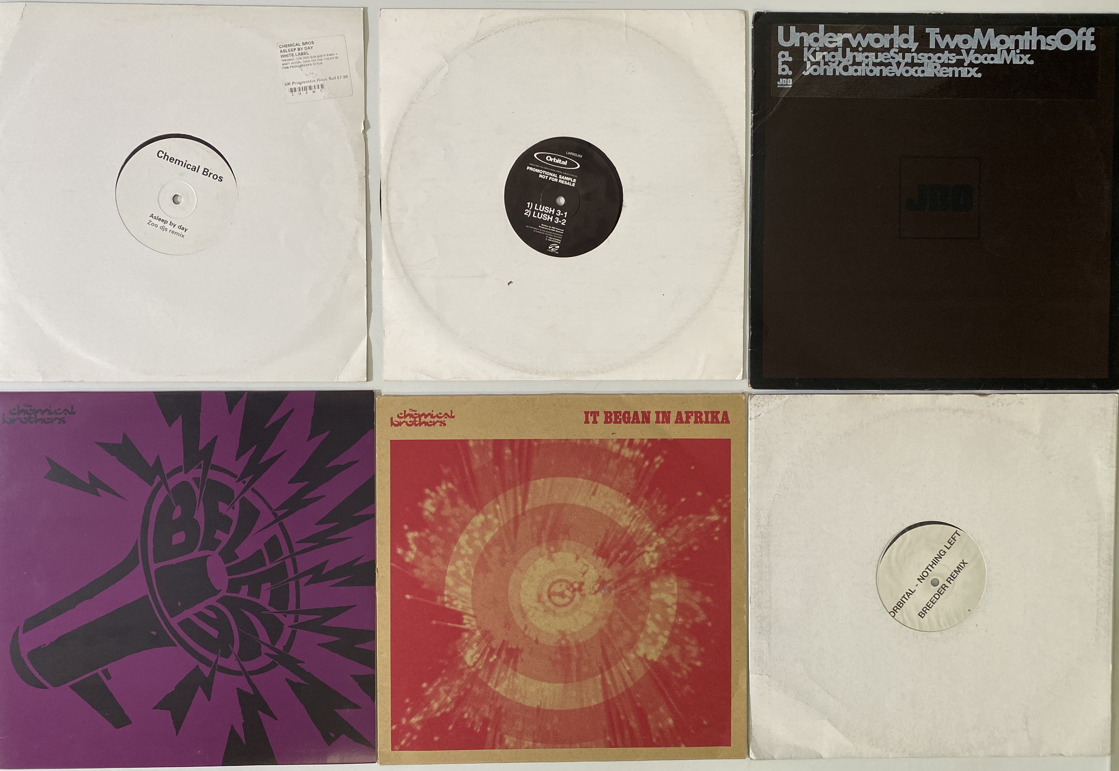 Lot 38 - LEFTFIELD / UNDERWORLD / ORBITAL CHEMICAL