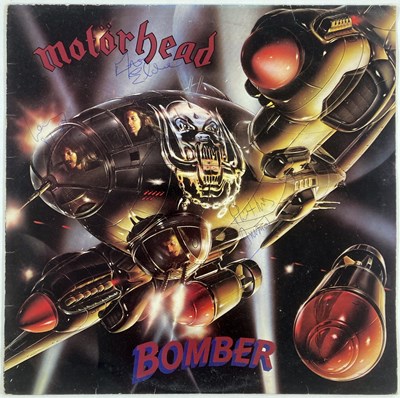 Lot 263 - MOTORHEAD - BOMBER SIGNED LP.
