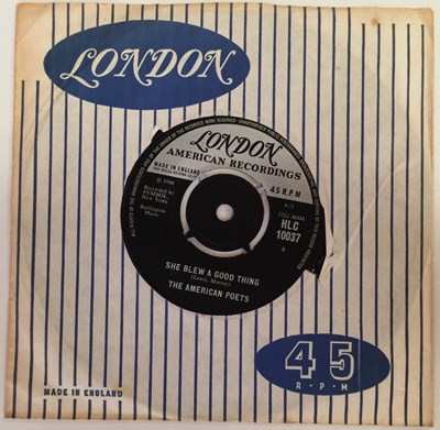 Lot 267 - THE AMERICAN POETS - SHE BLEW A GOOD THING/ OUT TO LUNCH 7" (NORTHERN - LONDON HLC 10037)