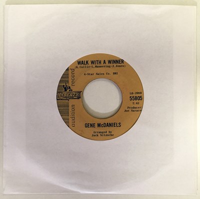 Lot 277 - GENE MCDANIELS - WALK WITH A WINNER/ A MIRACLE 7" (NORTHERN PROMO - LIBERTY 55805)