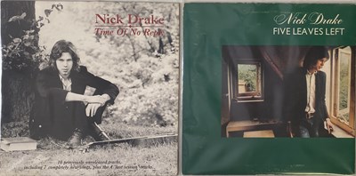 Lot 300 - NICK DRAKE - FIVE LEAVES LEFT LP (UK 1ST - ILPS 9105 + TIME OF NO REPLY LP)