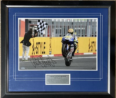 Lot 191 - MOTOGP VALENTINO ROSSI SIGNED LIMITED EDITION PHOTO