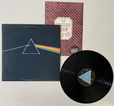 Lot 302 - PINK FLOYD - DARK SIDE OF THE MOON LP (UK SOLID BLUE TRIANGLE - SHVL 804) + 1973 EARLS COURT CONCERT PROGRAMME