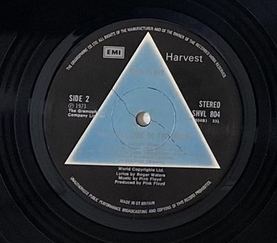 Lot 302 - PINK FLOYD - DARK SIDE OF THE MOON LP (UK SOLID BLUE TRIANGLE - SHVL 804) + 1973 EARLS COURT CONCERT PROGRAMME