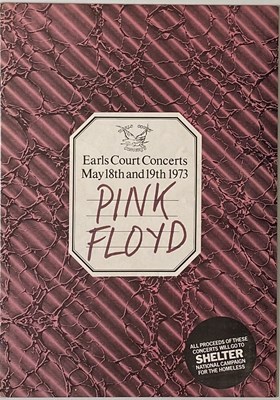 Lot 302 - PINK FLOYD - DARK SIDE OF THE MOON LP (UK SOLID BLUE TRIANGLE - SHVL 804) + 1973 EARLS COURT CONCERT PROGRAMME
