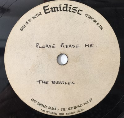 Lot 122 - THE BEATLES - PLEASE PLEASE ME 7" - UK EMIDISC ACETATE RECORDING