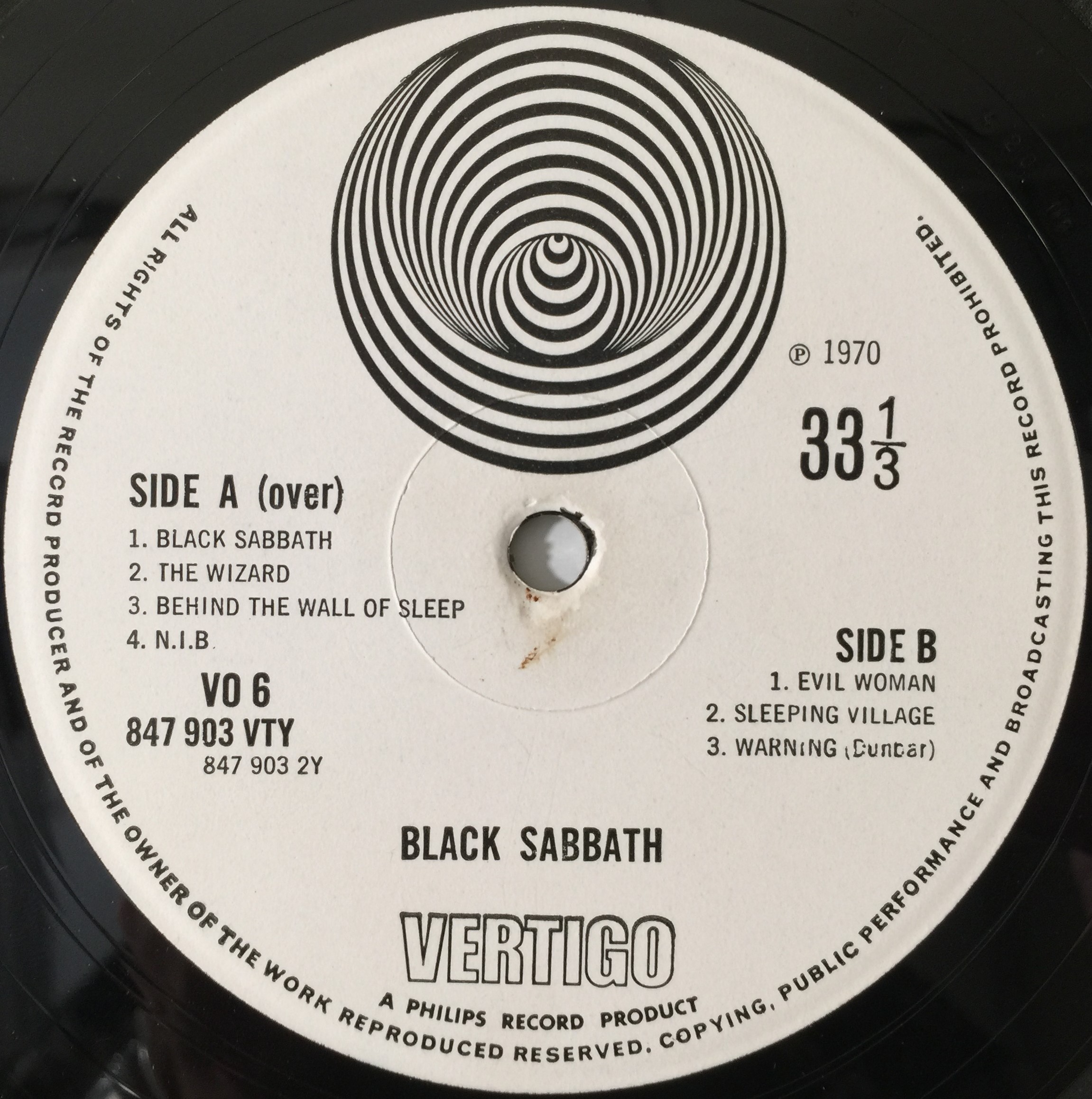 BLACK SABBATH☆Vol 4 UK Vertigo オリジナル-