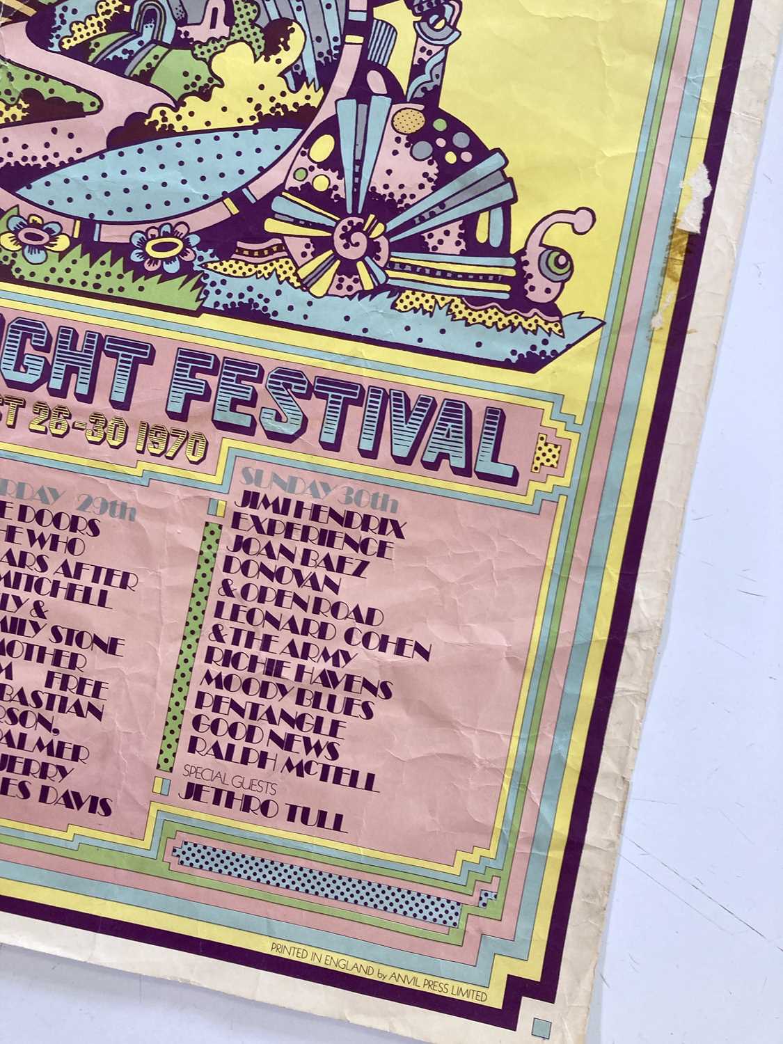 Lot 168 - Isle Of Wight Festival 1970 Poster.