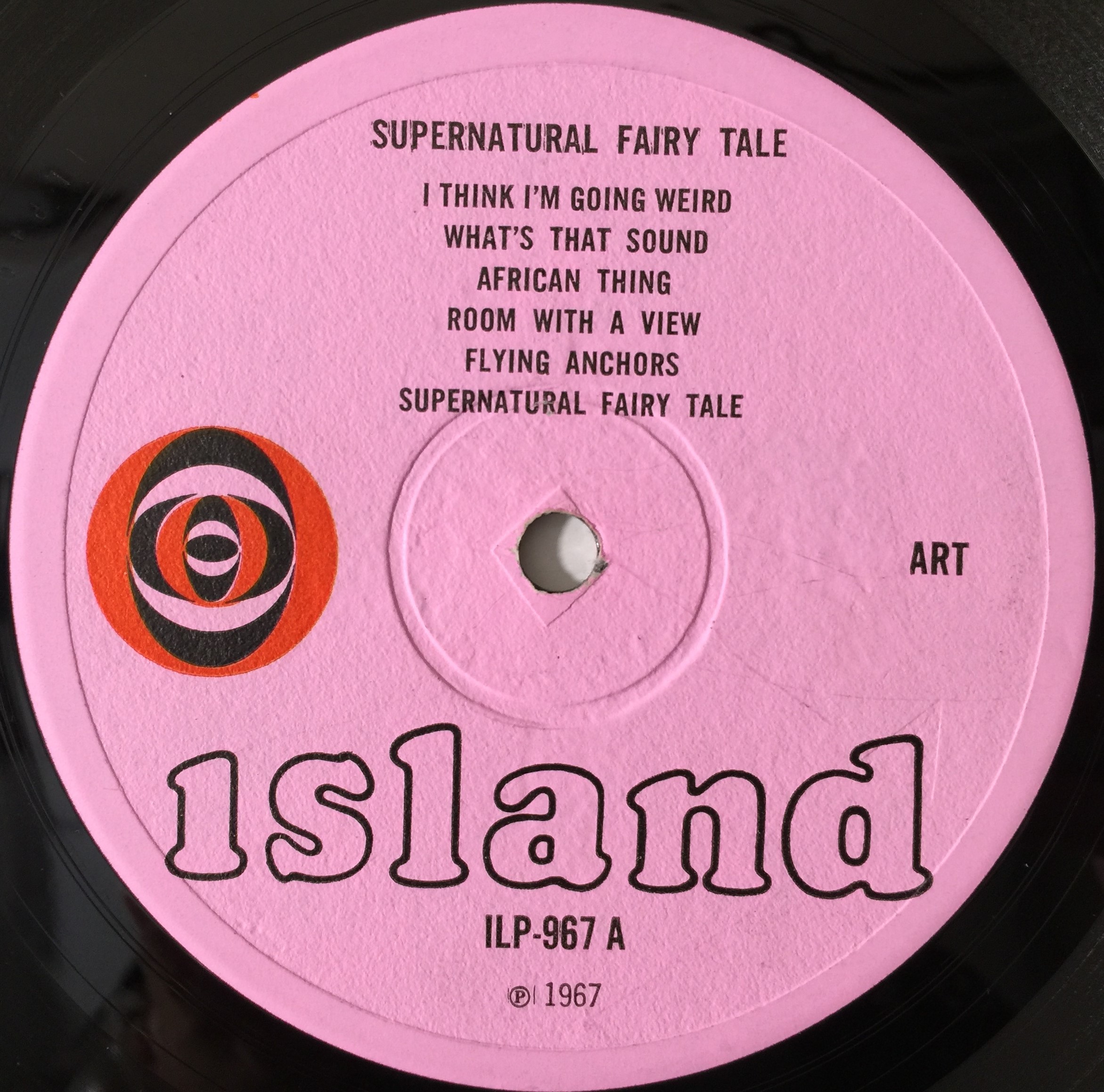 Lot 189 - ART - SUPERNATURAL FAIRY TALES LP (UK MONO