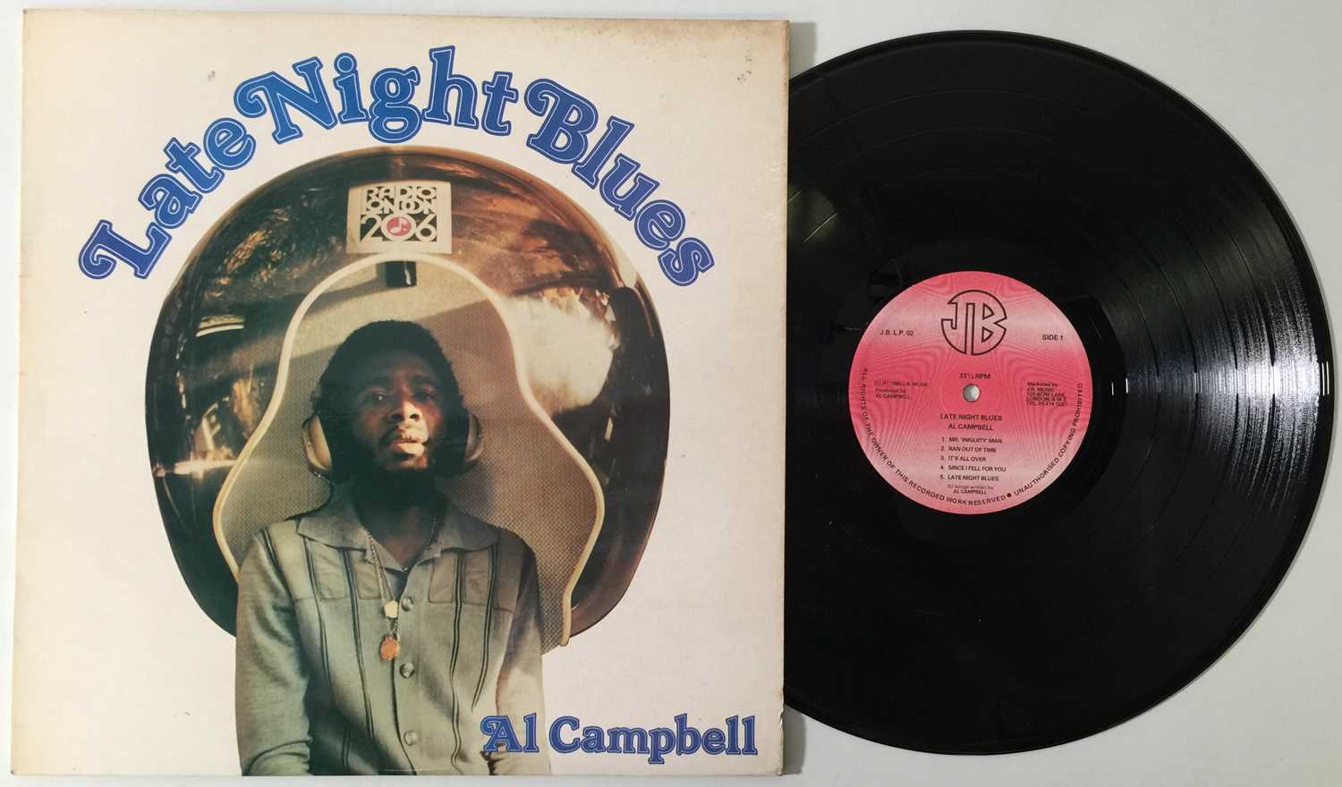 Lot 192 - AL CAMPBELL - LATE NIGHT BLUES LP (UK OG - JB MUSIC - JBLP 02)