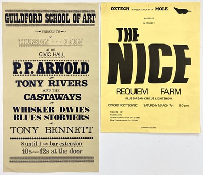 Lot 171 - THE NICE / PP ARNOLD POSTERS.