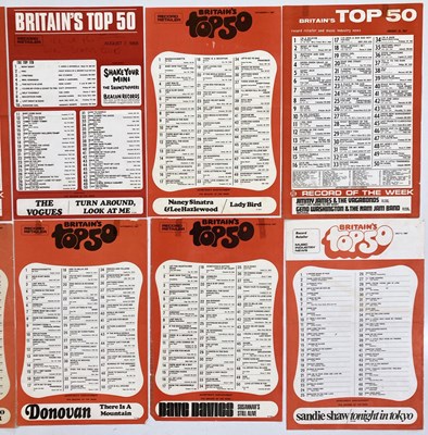 Lot 49 - ORIGINAL 1960s RECORD CHART POSTERS INC BEATLES #1