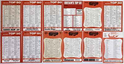 Lot 49 - ORIGINAL 1960s RECORD CHART POSTERS INC BEATLES #1