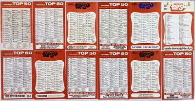 Lot 51 - ORIGINAL 1960s RECORD CHART POSTERS INC BEATLES #1.