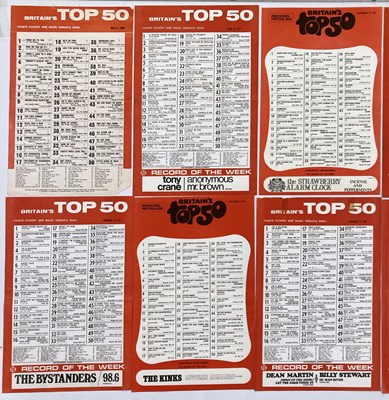 Lot 51 - ORIGINAL 1960s RECORD CHART POSTERS INC BEATLES #1.