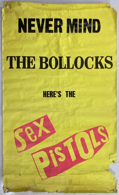 Lot 420 - SEX PISTOLS - ORIGINAL NEVER MIND THE BOLLOCKS POSTER.