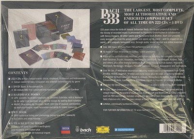 Lot 109 - JOHANN SEBASTIAN BACH - BACH 333 - THE NEW COMPLETE EDITION - CD / DVD BOX SET