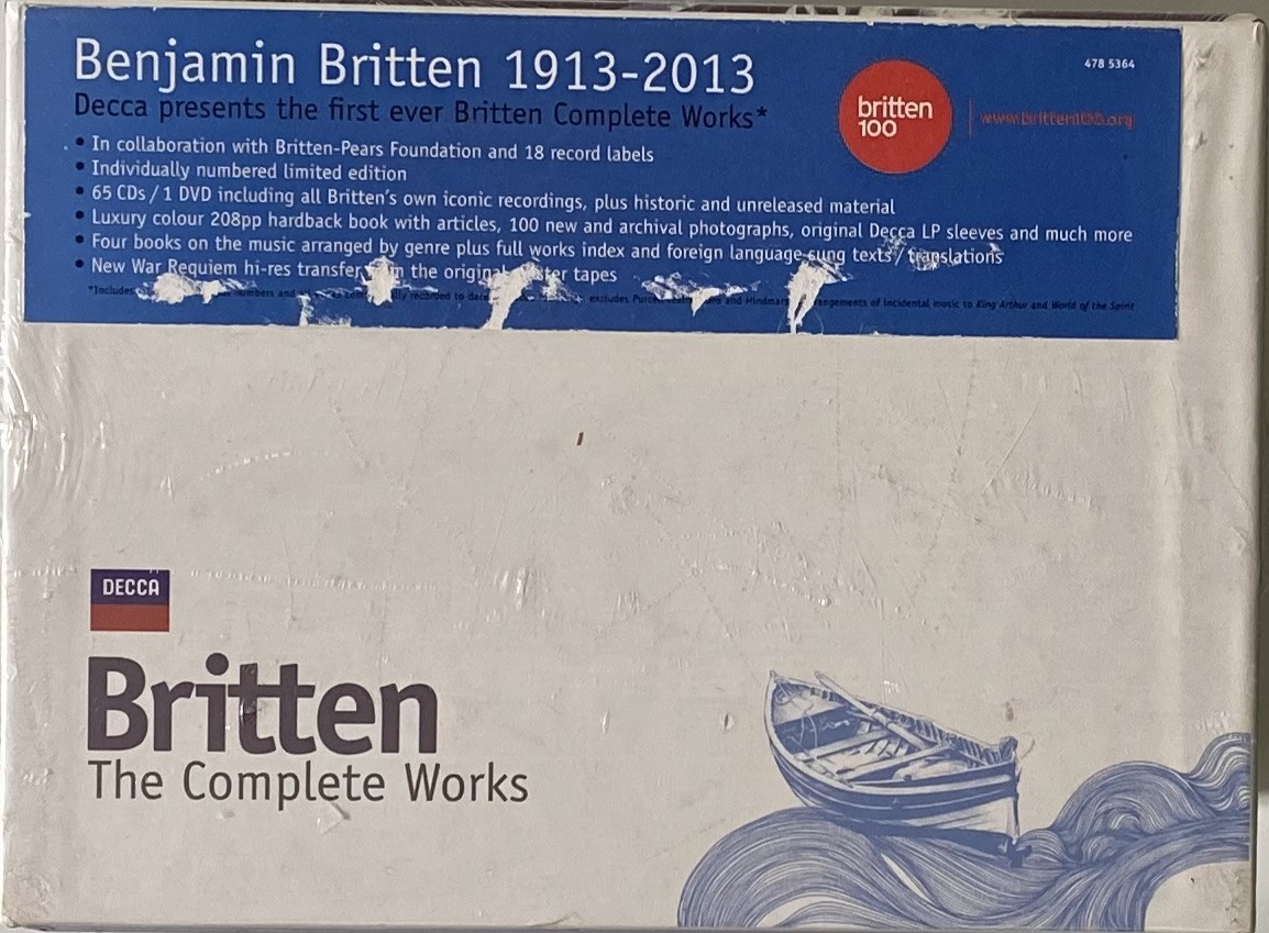 Lot 110 - BRITTEN - THE COMPLETE WORKS - CD BOX SET