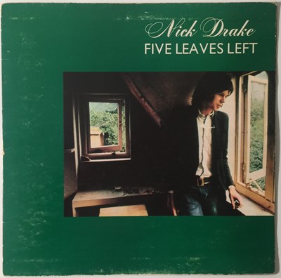 Lot 323 - NICK DRAKE - FIVE LEAVES LEFT LP (1972 UK PRESSING WITH ORIGINAL SLEEVE - ILPS 9105).