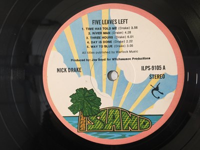 Lot 323 - NICK DRAKE - FIVE LEAVES LEFT LP (1972 UK PRESSING WITH ORIGINAL SLEEVE - ILPS 9105).