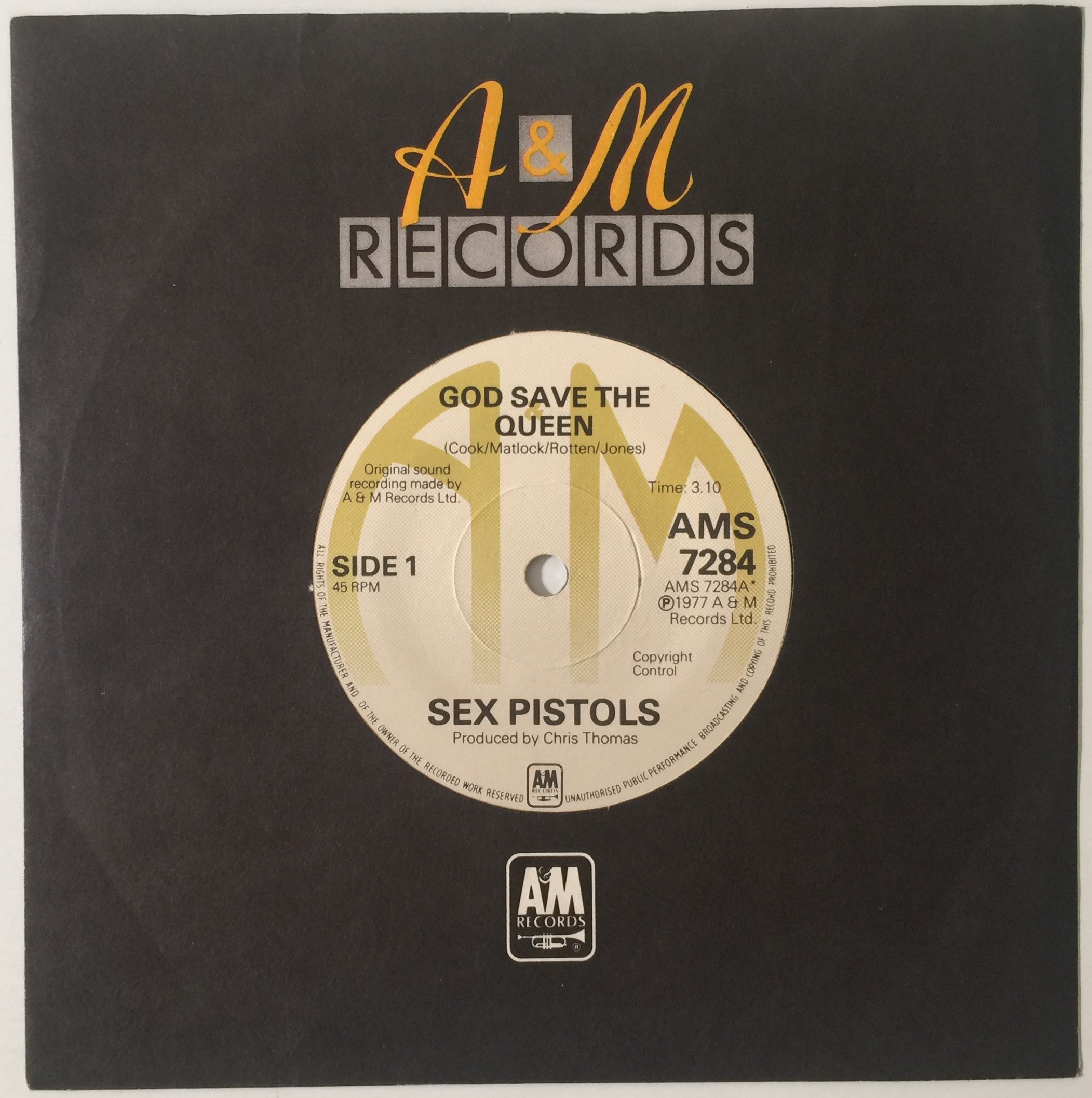 Lot 350 Sex Pistols God Save The Queen 7