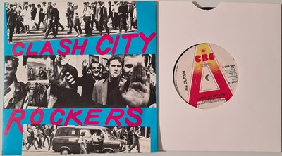 Lot 334 - THE CLASH - CLASH CITY ROCKERS/ JAIL GUITAR DOORS 7" PROMO (UK CBS - S CBS 5834)