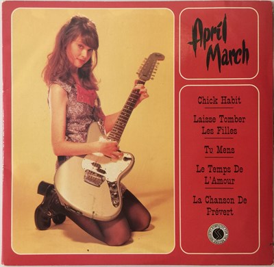 Lot 667 - APRIL MARCH - CHICK HABIT 2x 7" EP (CHANSON - SFTRI346)