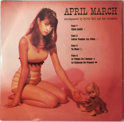 Lot 667 - APRIL MARCH - CHICK HABIT 2x 7" EP (CHANSON - SFTRI346)