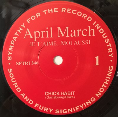 Lot 667 - APRIL MARCH - CHICK HABIT 2x 7" EP (CHANSON - SFTRI346)