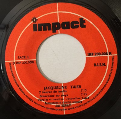 Lot 668 - JACQUELINE TAIEB - 7 Heures Du Matin 7" (CHANSON/ BEAT - IMPACT IMP 200.008)