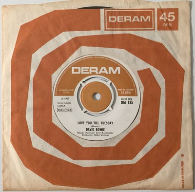 Lot 22 - DAVID BOWIE - LOVE YOU TILL TUESDAY/ DID YOU EVER HAVE A DREAM 7" (UK DERAM - DM 135)