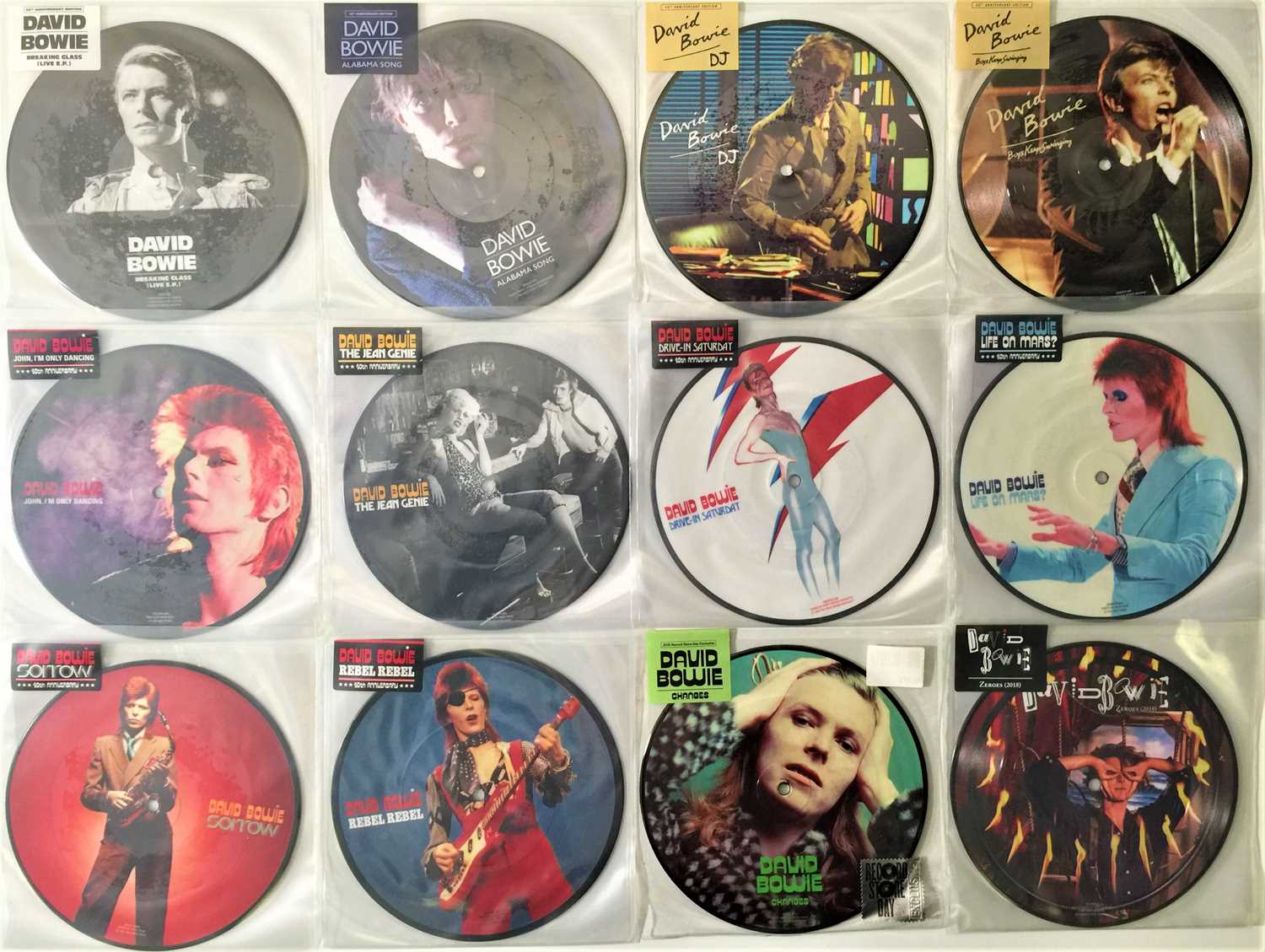 Lot 27 - DAVID BOWIE - 40TH ANNIVERSARY 7" PICTURE DISC COLLECTION