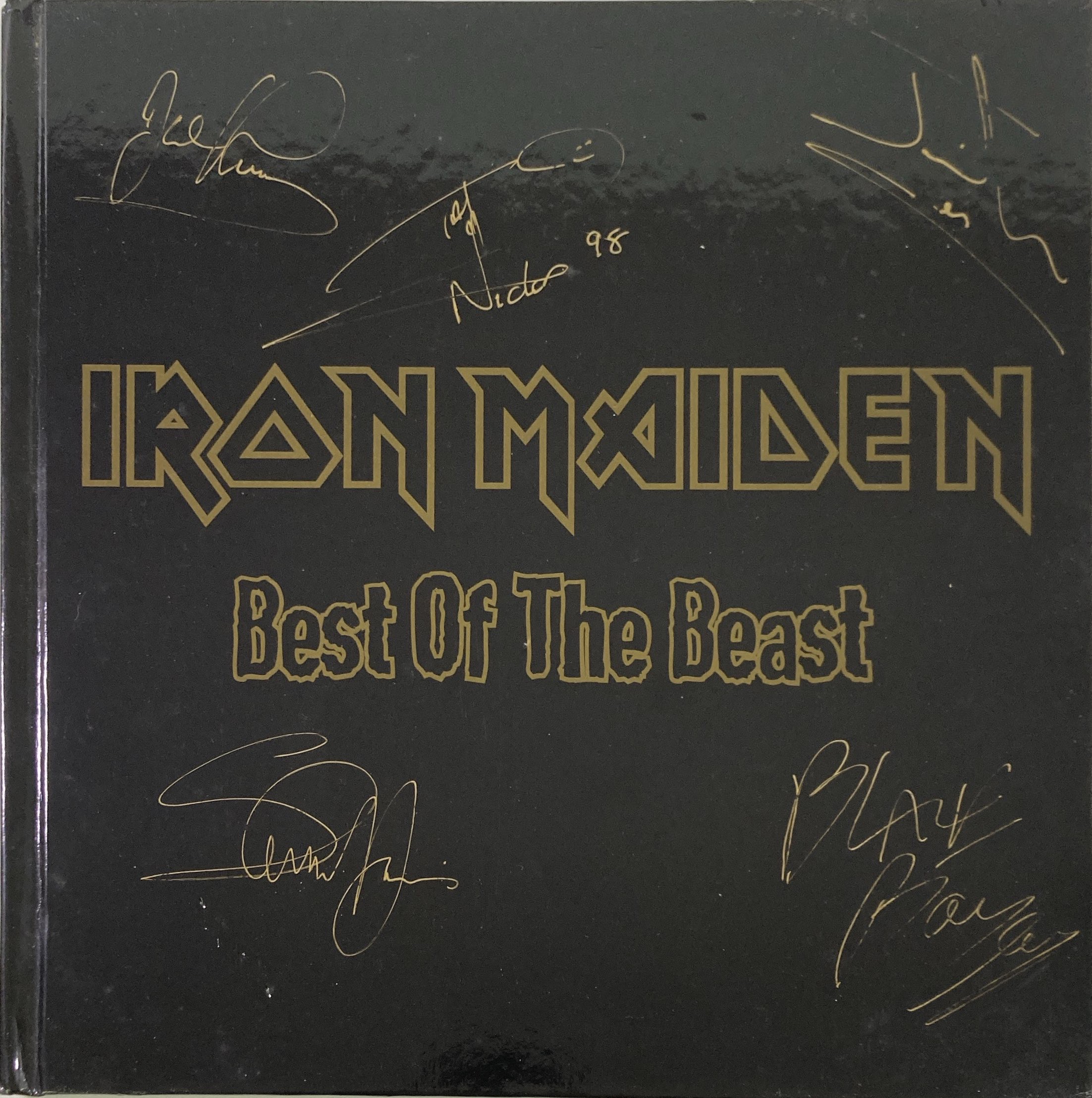 Lot 278 - IRON MAIDEN - BEST OF THE BEAST FULLY SIGNED