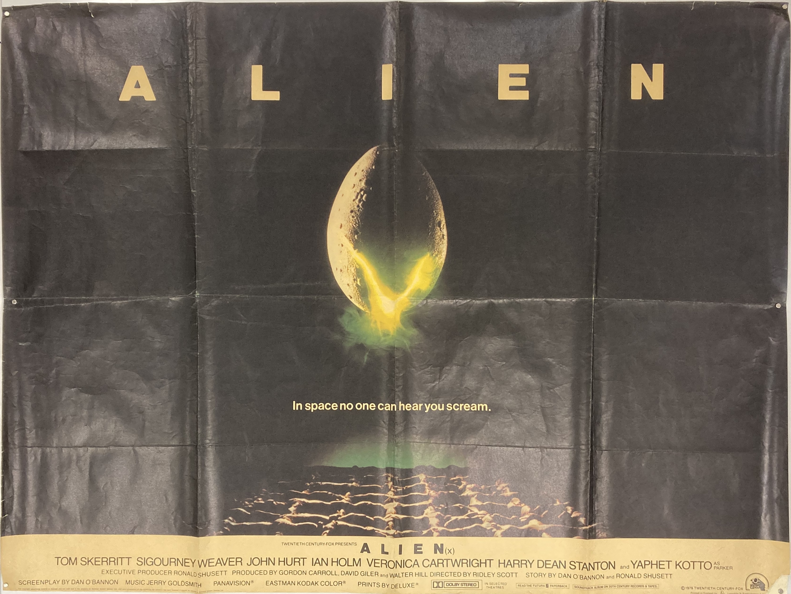 Lot 29 - ALIEN UK QUAD POSTER 1979