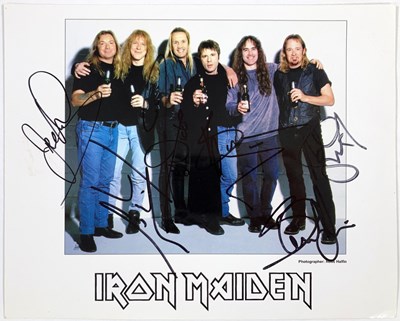 Lot 279 - IRON MAIDEN - FULLY SIGNED FAN CLUB PHOTO.