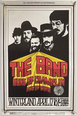 Lot 177 - THE BAND - BILL GRAHAM CONCERT POSTER.