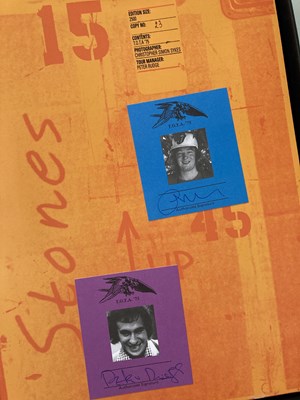 Lot 403 - ROLLING STONES - TOUR OF THE AMERICAS 1975 DELUXE GENESIS BOOK.