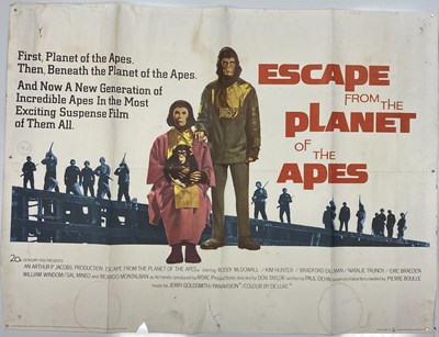 Lot 31 - ESCAPE FROM THE PLANET OF THE APES UK QUAD POSTER