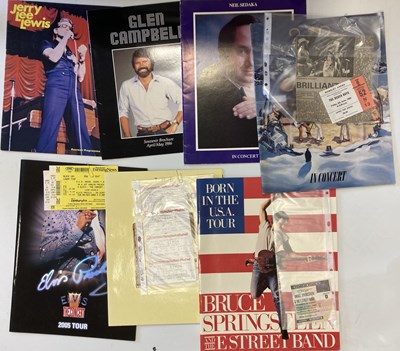 Lot 59 - MUSIC BOOKS, DVDS AND MEMORABILIA INC PROGRAMMES.