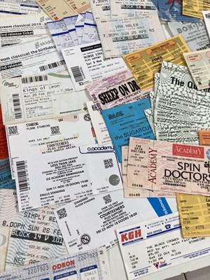 Lot 133 - ROCK AND POP TICKET ARCHIVE - MANY UNUSED.