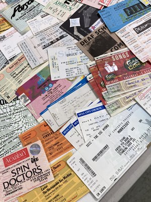 Lot 133 - ROCK AND POP TICKET ARCHIVE - MANY UNUSED.