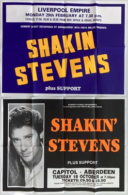 Lot 185 - SHAKIN' STEVENS CONCERT POSTERS.