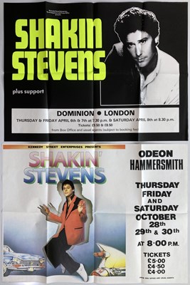 Lot 185 - SHAKIN' STEVENS CONCERT POSTERS.